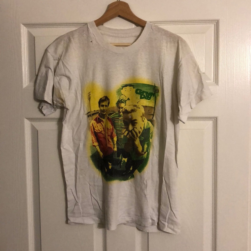 Rare Collectable Vintage 90s Green Day Tour Tshirt
